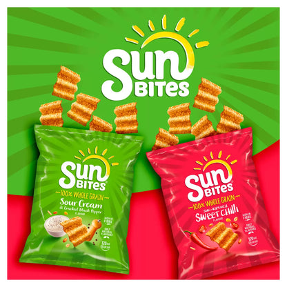 Sweet Chilli flavor Walkers Sunbites – vegetarian-friendly, no artificial additives
