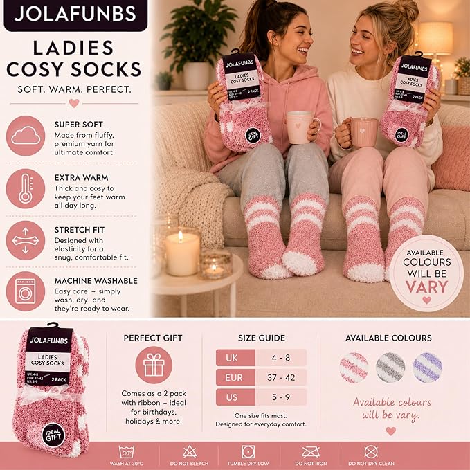 Cosy fluffy socks for sleeping and lounging indoors