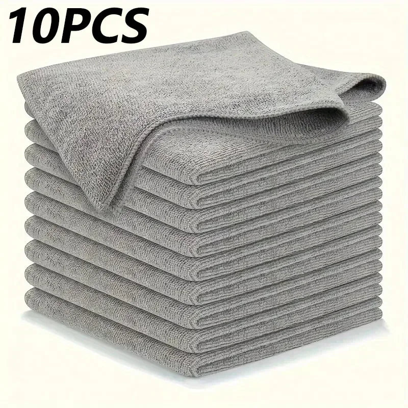 Washable reusable microfiber cleaning towel