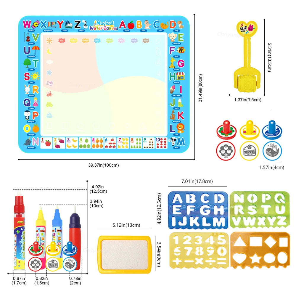 Water drawing mat non-toxic safe kids age 3 to 12 years