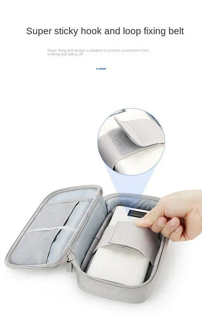 Water-resistant Oxford cloth bag for cables and chargers