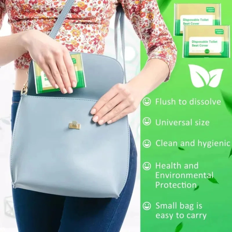 Waterproof disposable toilet seat covers