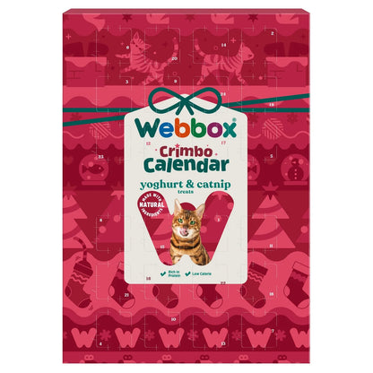Webbox cat advent calendar with daily yoghurt and catnip treats