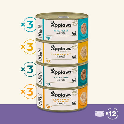 natural wet cat food tins with real meat