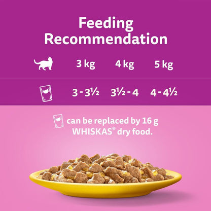 whiskas wet cat food 40 pack variety poultry selection