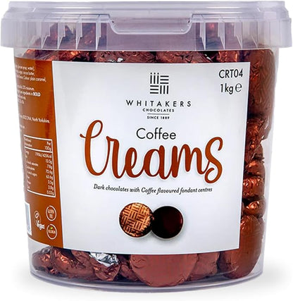 Whitakers dark chocolate coffee fondant creams 1kg