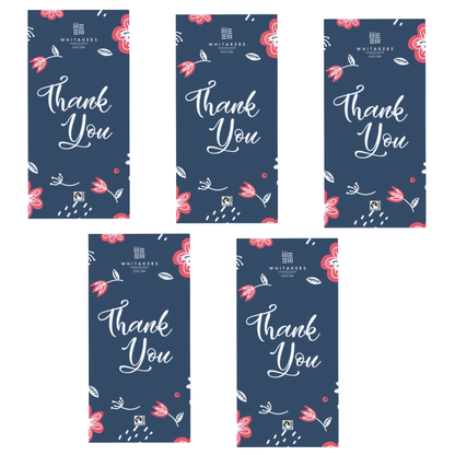Floral wrapped thank you chocolate gift bar