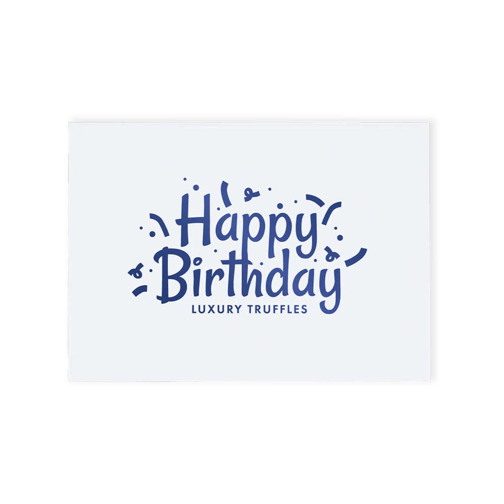 Whitakers Happy Birthday 12 Chocolate Truffle Gift Box 145g