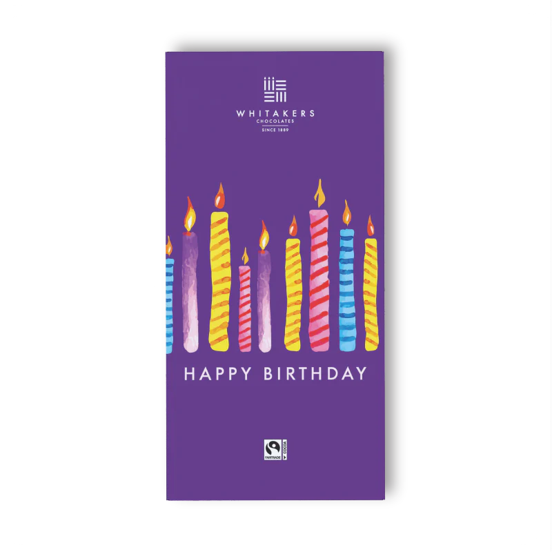 Whitakers Happy Birthdays Milk Chocolate Bar 90g