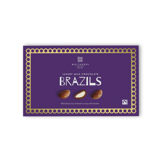 Whitakers Milk Chocolate Brazil Nuts 150g gift box
