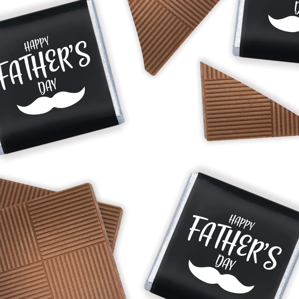 Vegetarian and gluten free fathers day milk chocolate