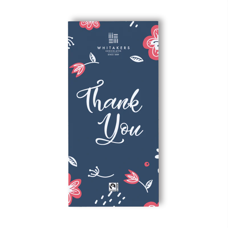 Whitakers Thank You Flowers Milk Chocolate Bar 90g