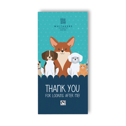 Whitakers Thank You Pets Milk Chocolate Bar 90g gift