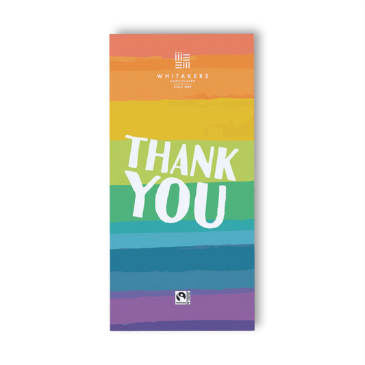 Whitakers Thank You Rainbow Milk Chocolate Bar 90g gift