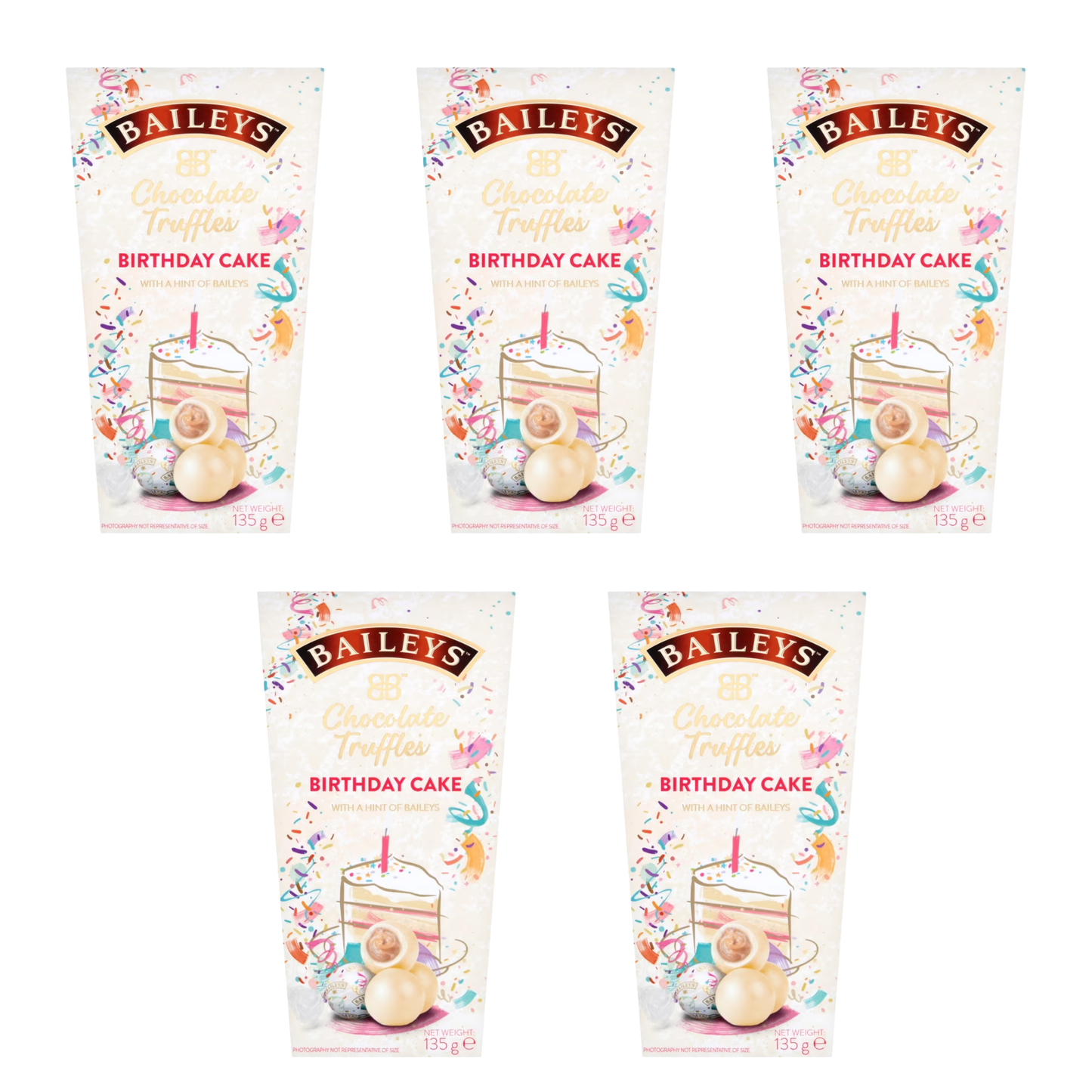 Birthday cake flavoured Baileys chocolate truffles