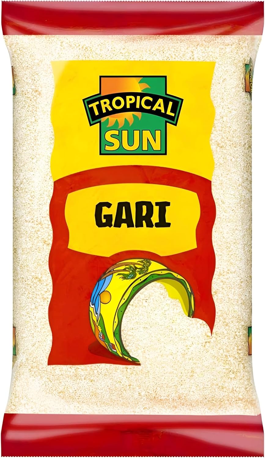 Tropical Sun white gari 5kg cassava granules pack