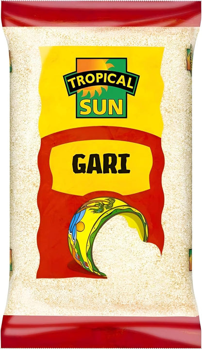 Tropical Sun white gari 5kg cassava granules pack