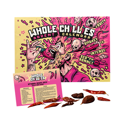 The Whole Chillies Advent Calendar 2025 with 24 fiery treats