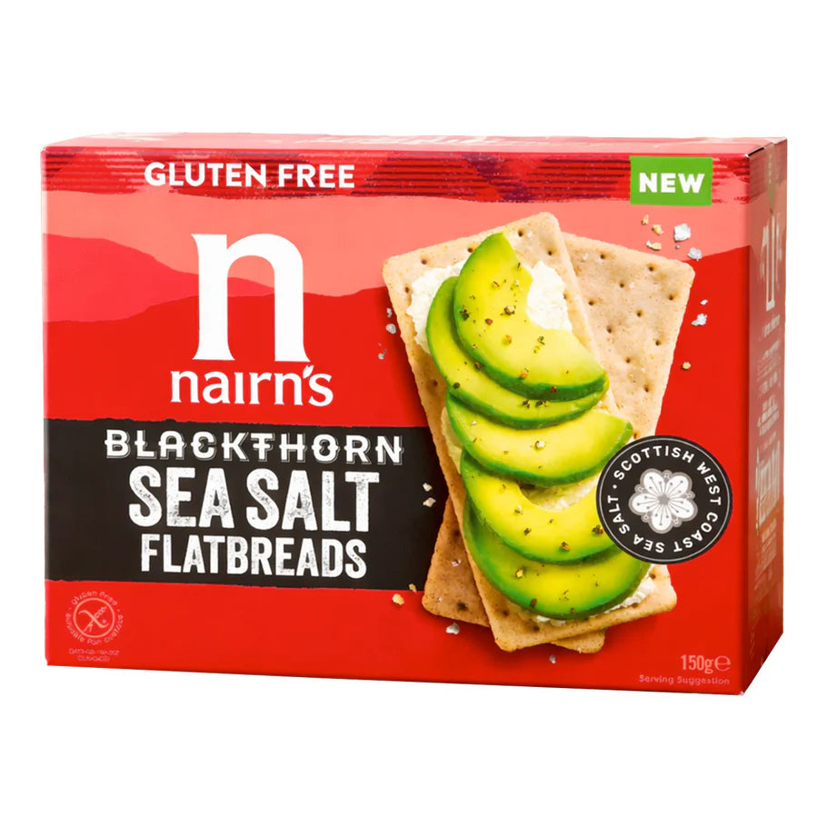 Gluten free oat crispbread snack with sea salt