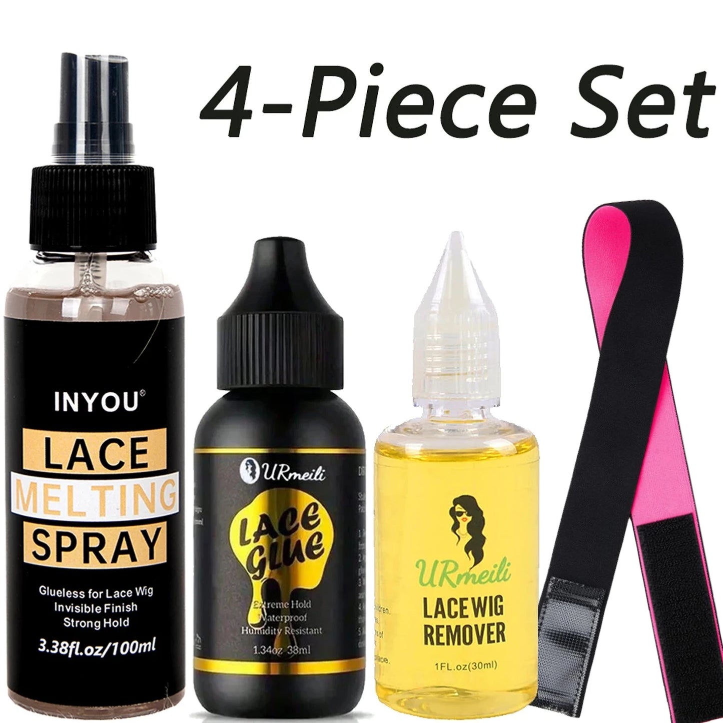 4 piece wig glue kit for lace front installation
