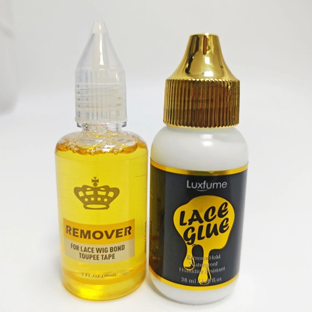 Wig bonding glue suitable for hair systems and toupees