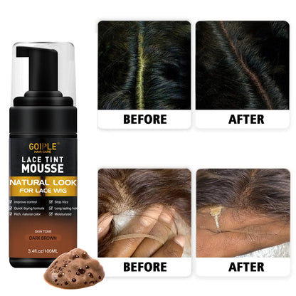 Wig styling kit with flyaway control wax stick