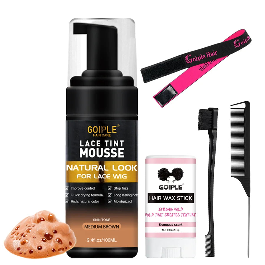Beauty kit for wig edge control and styling