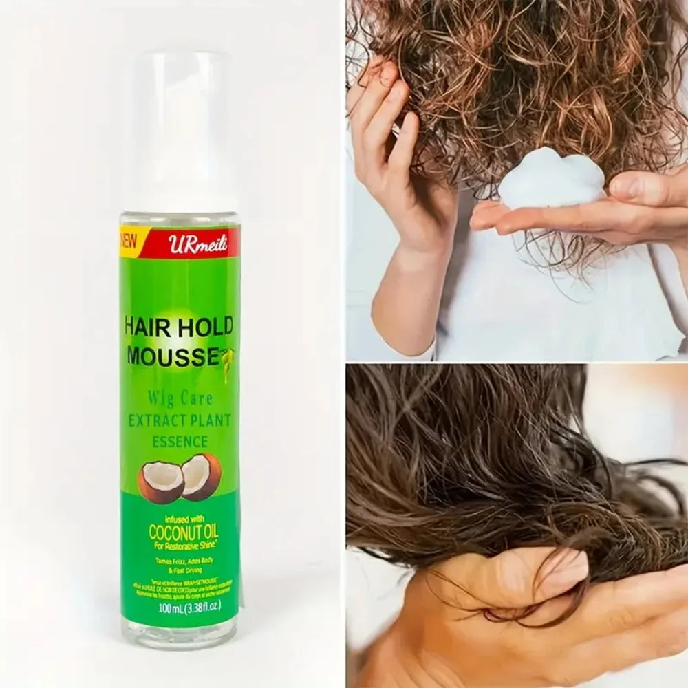 Strong hold curl defining foam for women and men