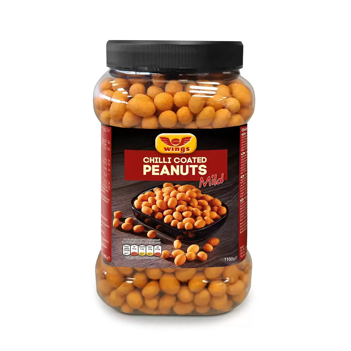 Savoury peanut snack for sharing