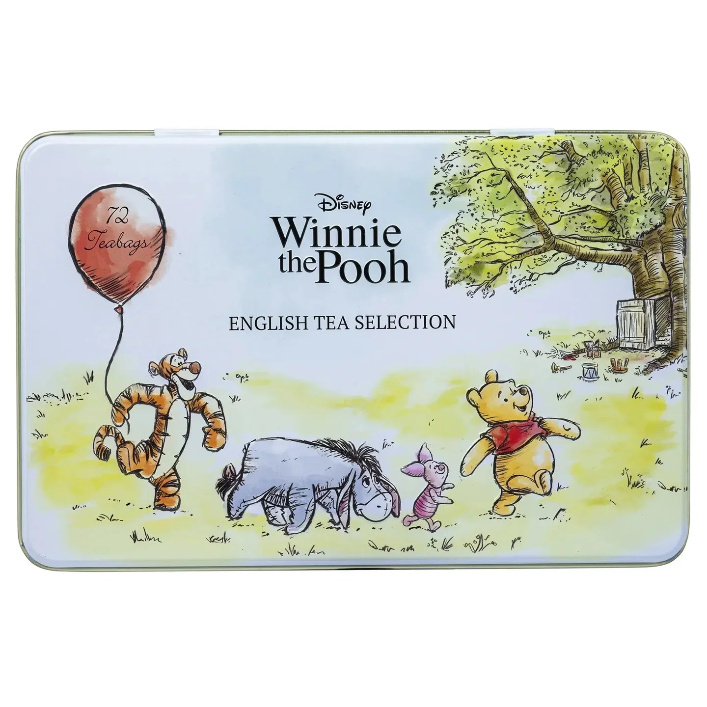 Winnie the Pooh Tea Selection Tin 72 teabags with English Breakfast, Afternoon & Earl Grey