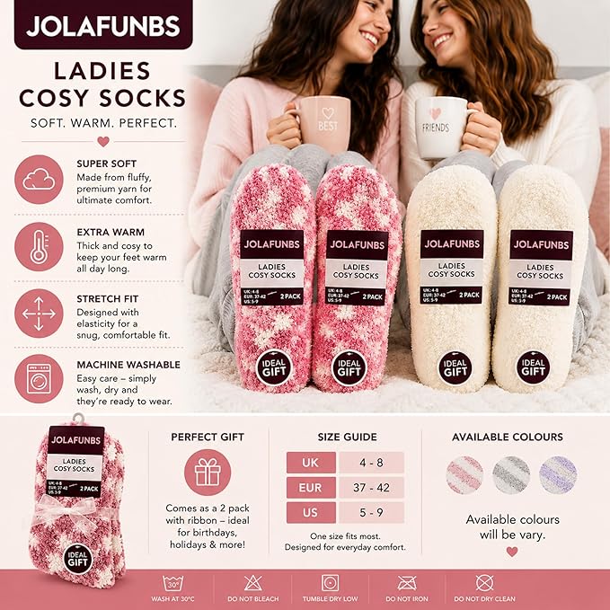 Fluffy cosy socks set perfect for winter nights