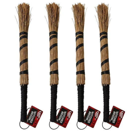 Halloween witches broom costume props 4 pack
