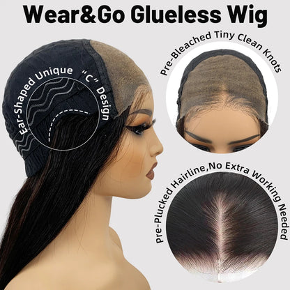 Straight Remy human hair wig with pre plucked hairline