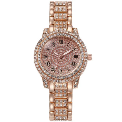 Women's 28mm quartz watch with alloy band