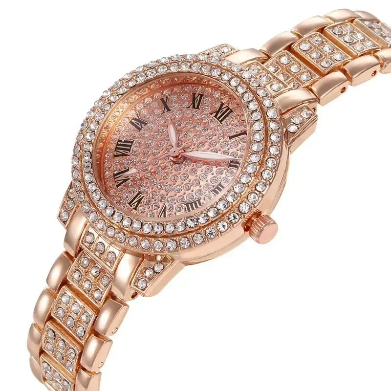Women's crystal-style quartz wristwatch