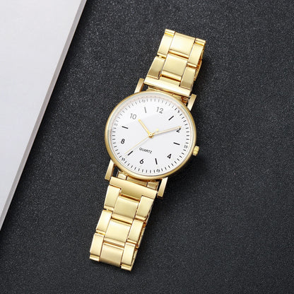 Women's fashion watch and bracelet jewellery set