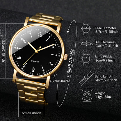 Women's quartz watch with rhinestone bracelet accessories