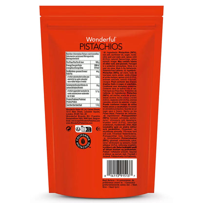 Wonderful Chili Roasted Pistachios no-shell spicy snack