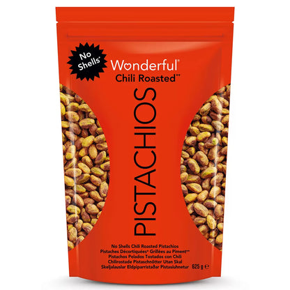 Wonderful Chili Roasted Pistachios 625g bag California nuts