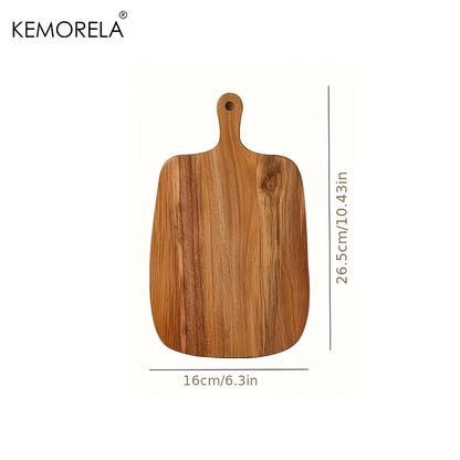 Wooden board for chopping and slicing ingredients