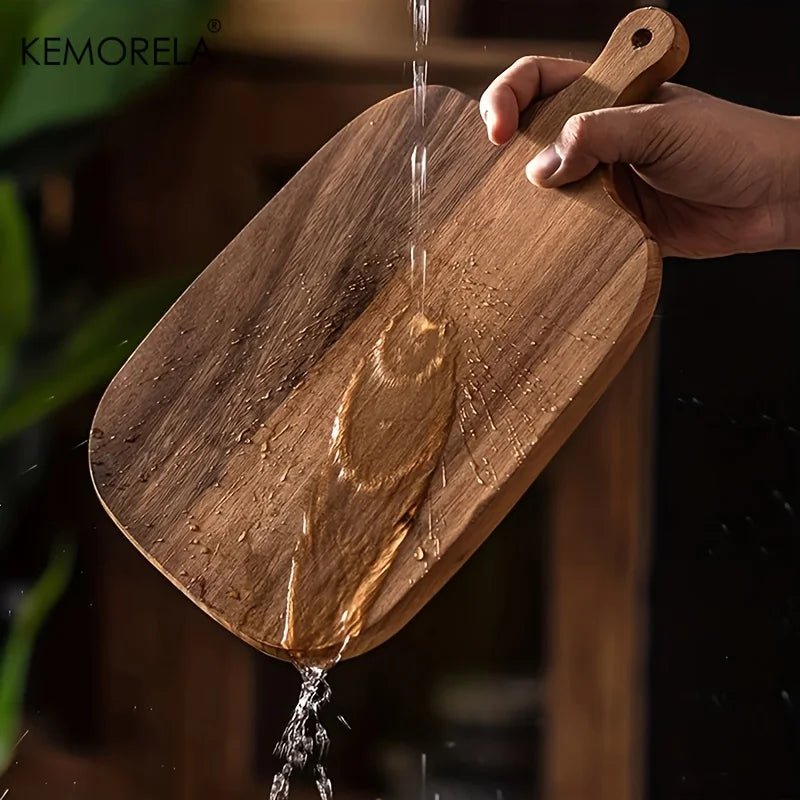 Wooden cutting board for preparing fruit