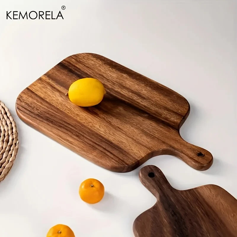 Rectangular wooden kitchen cutting board