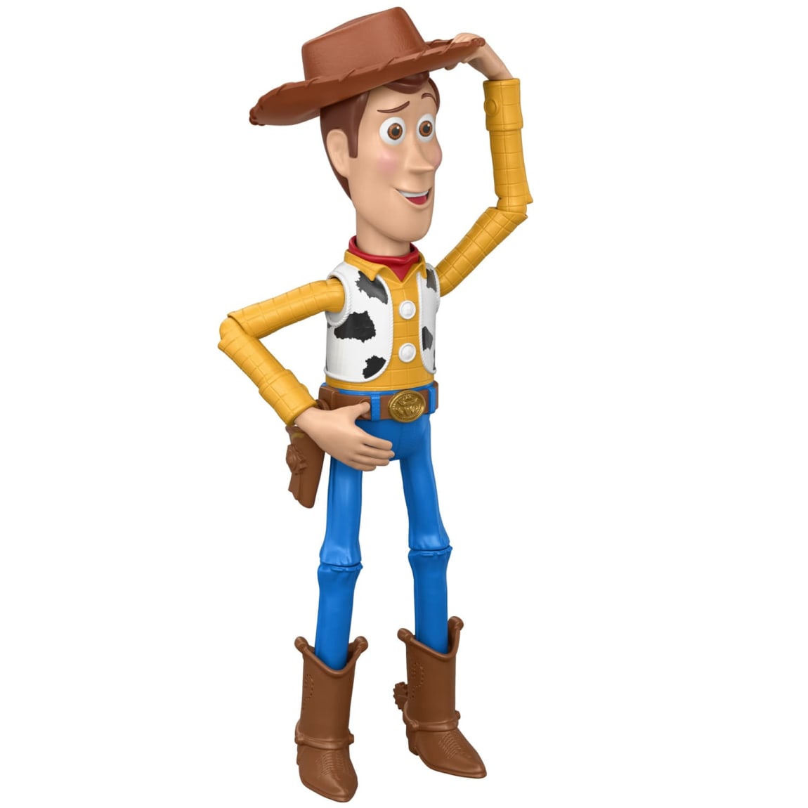 Woody cowboy sheriff hat tipping action figure squeeze legs Toy Story toy