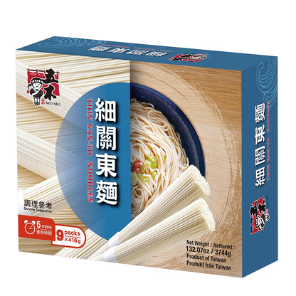 Wu Mu Thin Kan To Noodles 9 x 416g bulk pack
