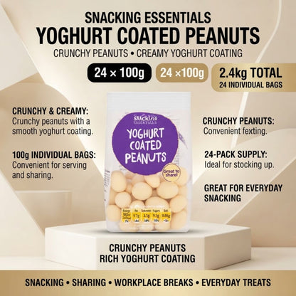 Crunchy peanuts covered in creamy yoghurt coating