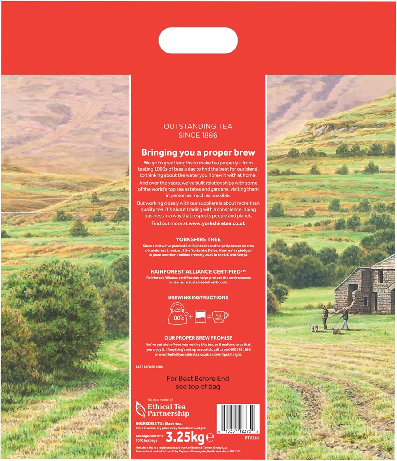 individually wrapped yorkshire tea bags