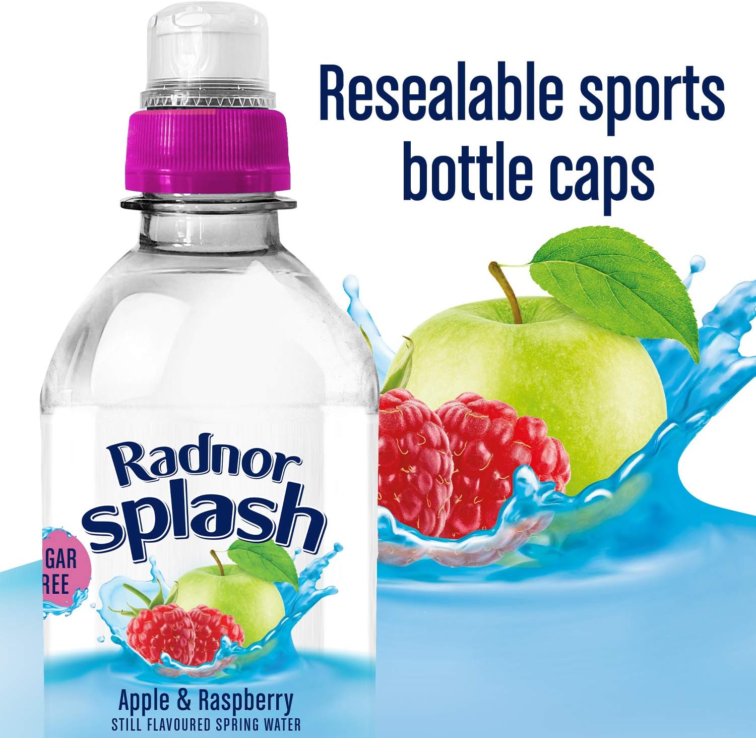 british spring water with apple raspberry flavour