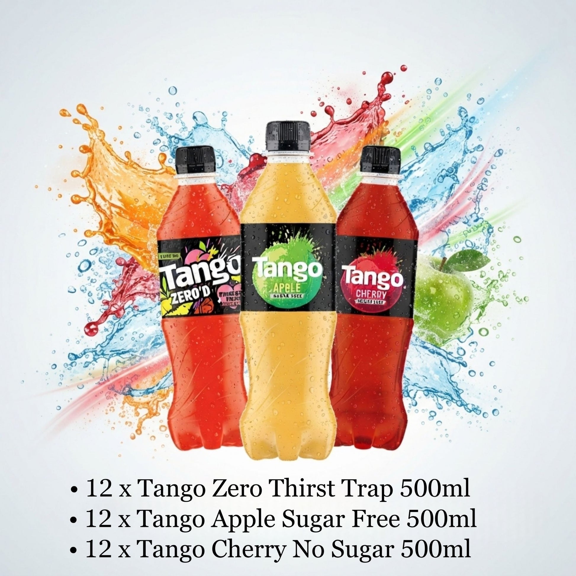 Assorted Tango Cherry Apple and Zero drinks pack