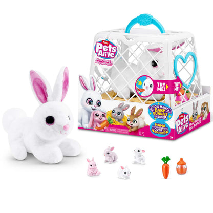 Zuru Pets Alive Mama Bunny & Baby Surprise plush toy