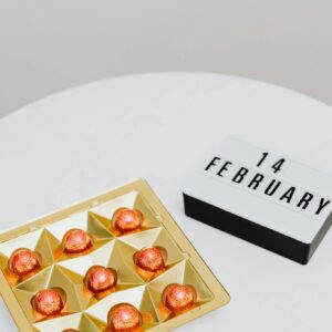 Box of Pralines for Valentines Day